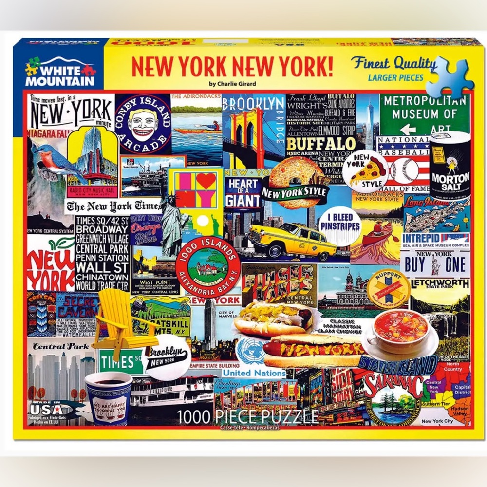 White Mountain New York New York! 1000-piece Puzzle